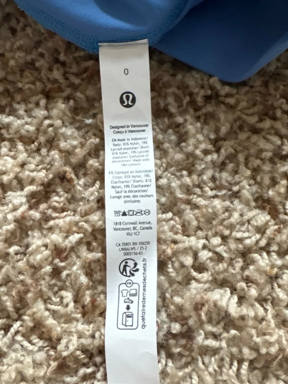 lululemon athletica Sky Blue Circle Skirt